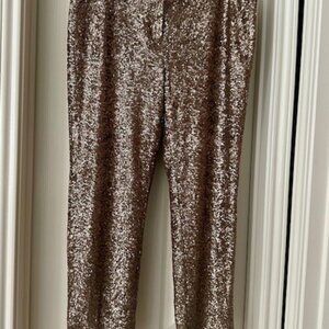 Anne Taylor Gold Sequin Pants – Size 14 – NWT